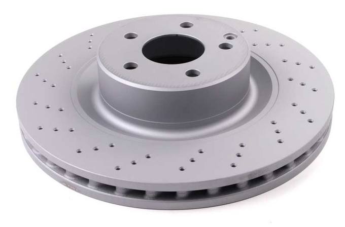 Mercedes Disc Brake Rotor - Front (345mm) (Cross-drilled)